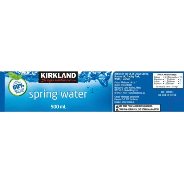 Kirkland Still Water 40 x 500ml Bottles