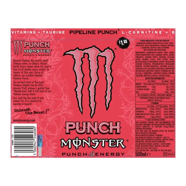 Monster Energy Pipeline Punch PMP, 12 x 500ml