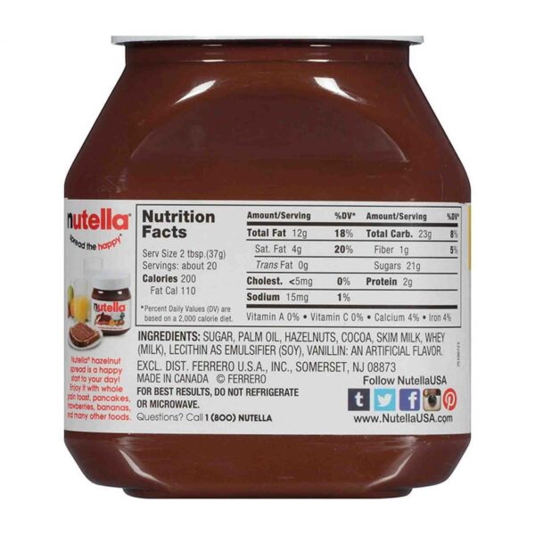 Product of Nutella Hazelnut Spread Twin Pack (26.5 oz. Jars, 2 Ct.) - Bulk Savings