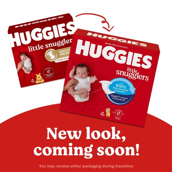 Huggies Little Snugglers Baby Diapers, Size 1 (8-14 lbs), 148 Ct (Select for More)