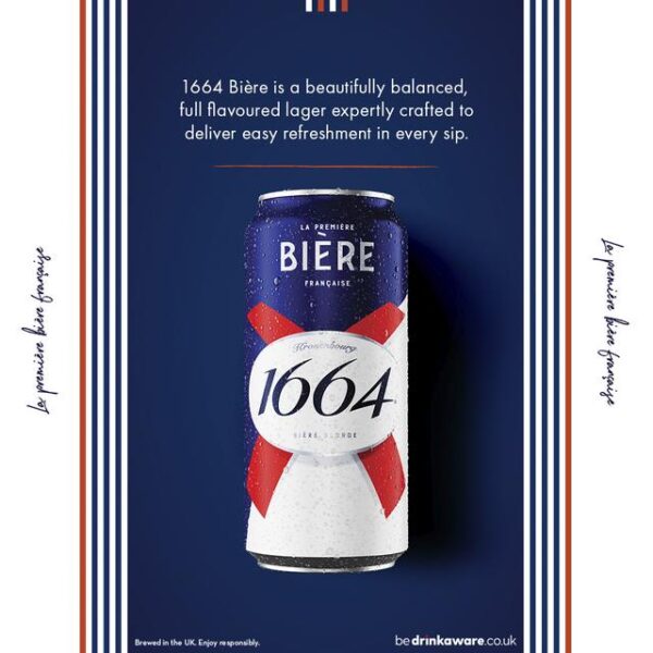 Kronenbourg 1664 Lager Beer Cans 15 x 440ml