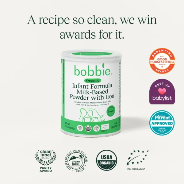 Bobbie Organic Infant Formula, 14.1oz